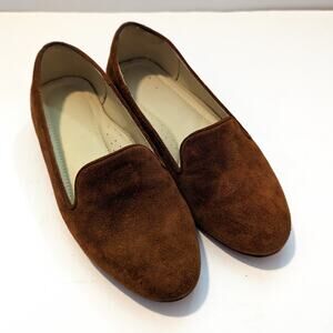 Nisolo Suede Brown Tan Loafers Size 8.5